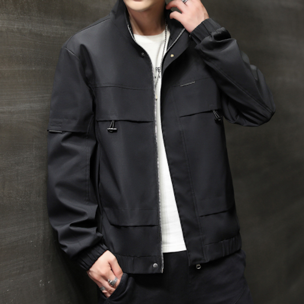 High Collar Windproof Jacket for Men
