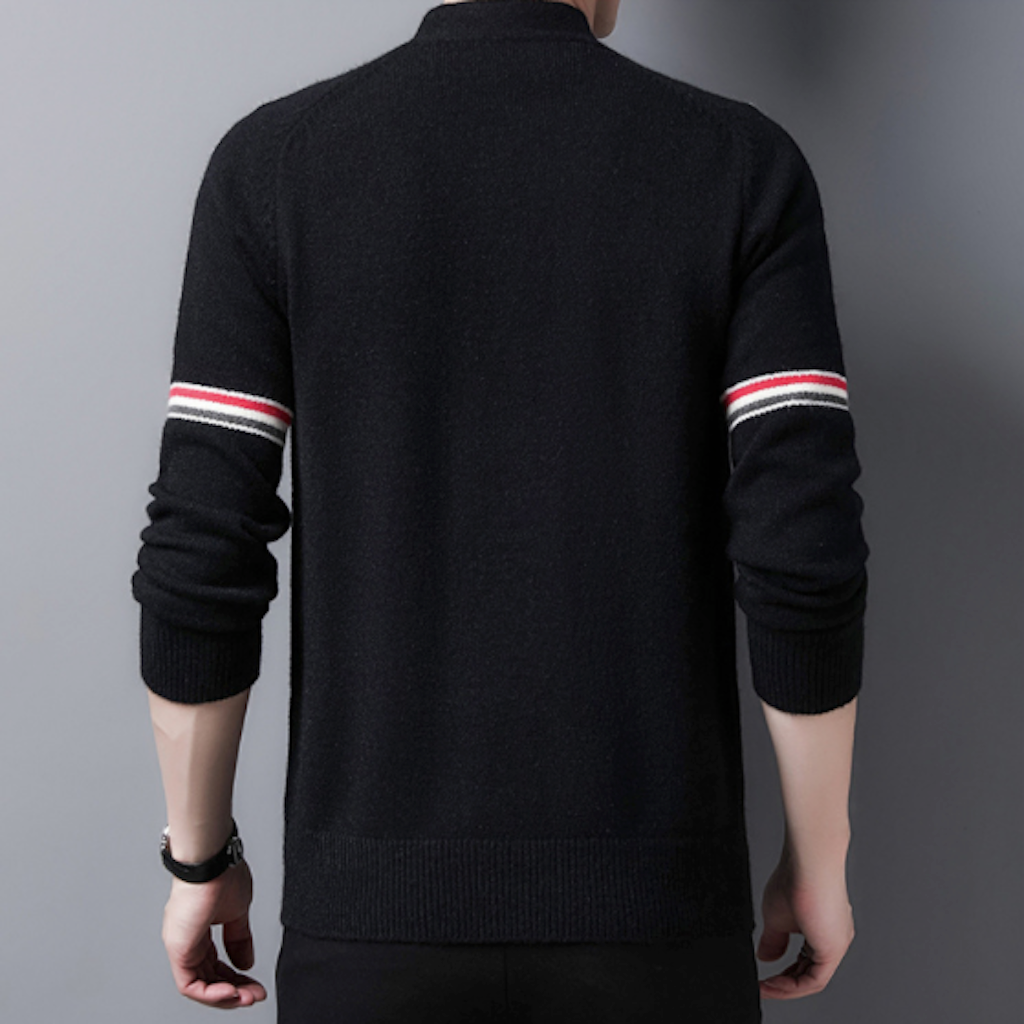 Colorful Striped Men's Cardigan