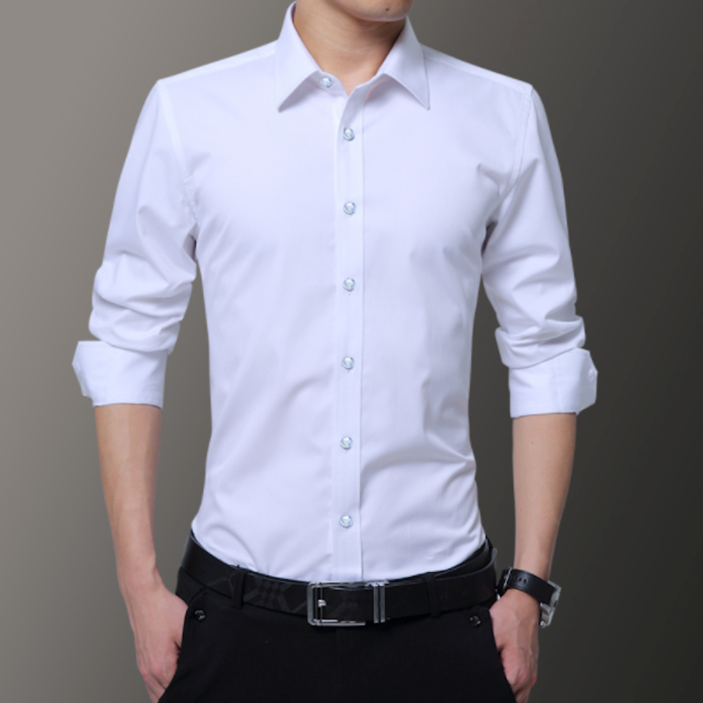 Wrinkle-Free Oxford Shirt for Men with Button Down Design