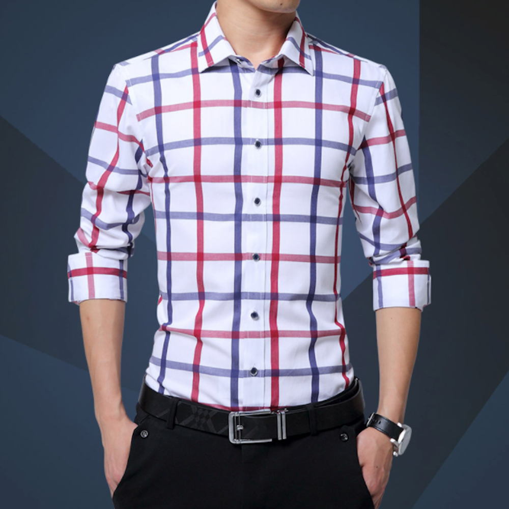 Checkered Button-Down Men's Shirt: Keeping Style Classic!