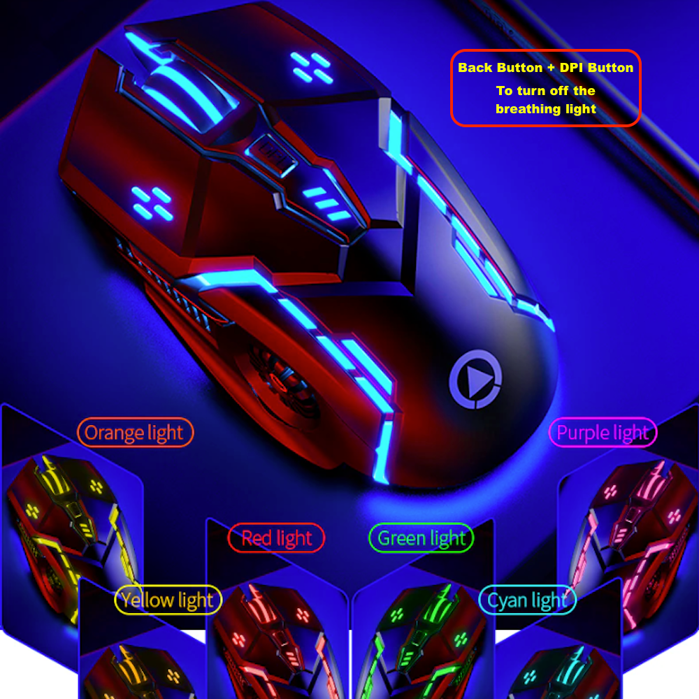 Enhanced Gaming Experience with 6 Button Dragon Mouse at 3200 DPI