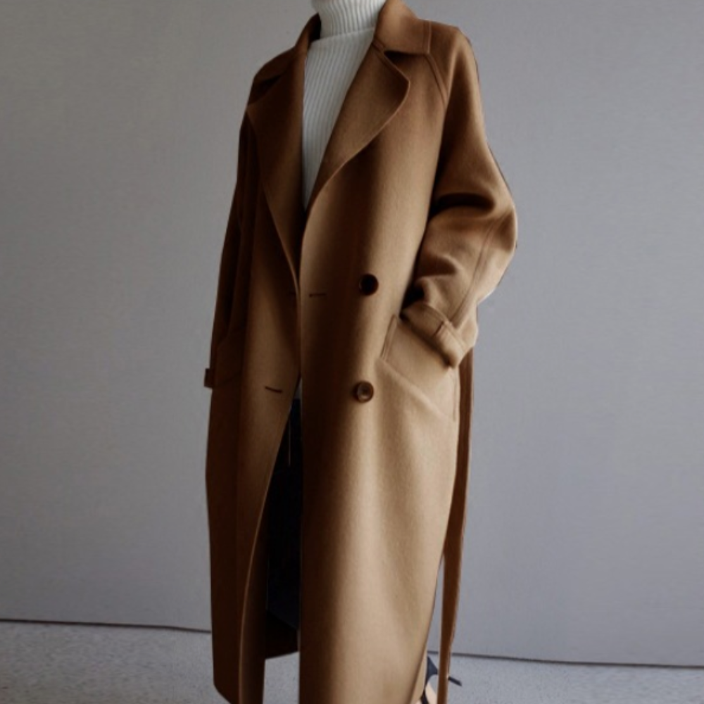 Long Belted Women's Coat