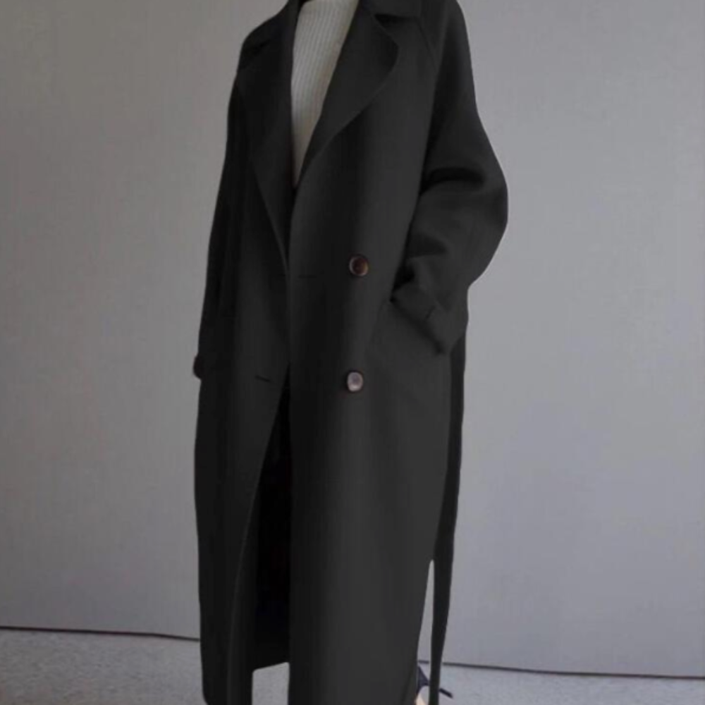 Long Belted Women's Coat