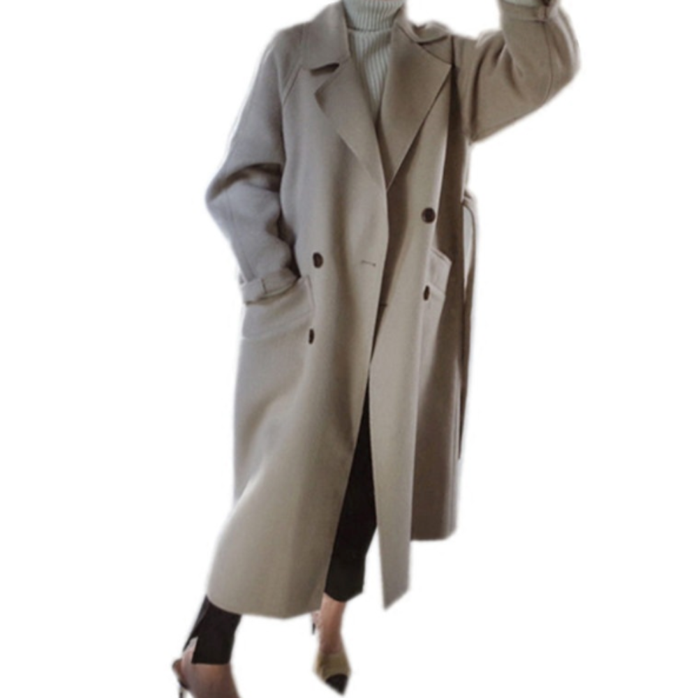 Long Belted Women's Coat
