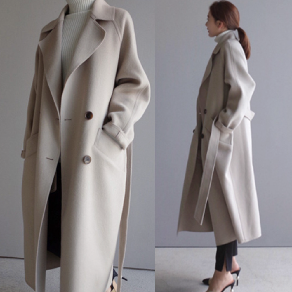 Long Belted Women's Coat