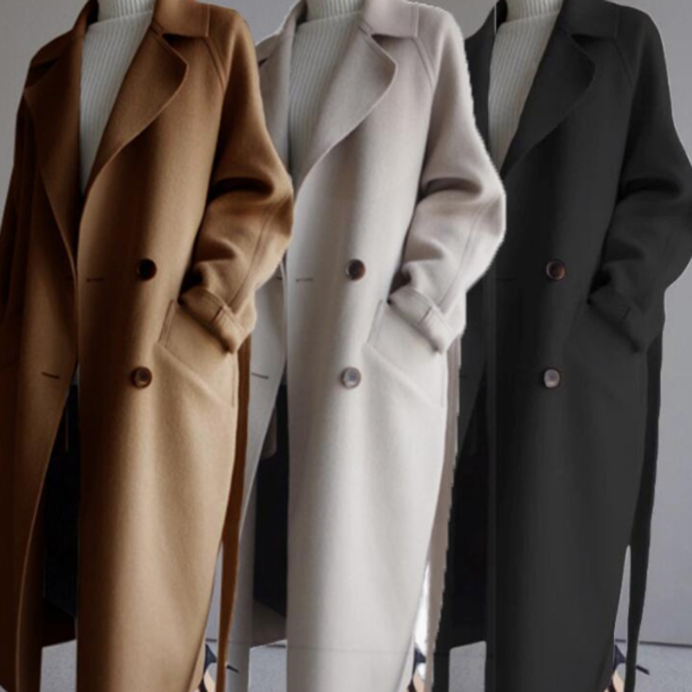 Long Belted Women's Coat