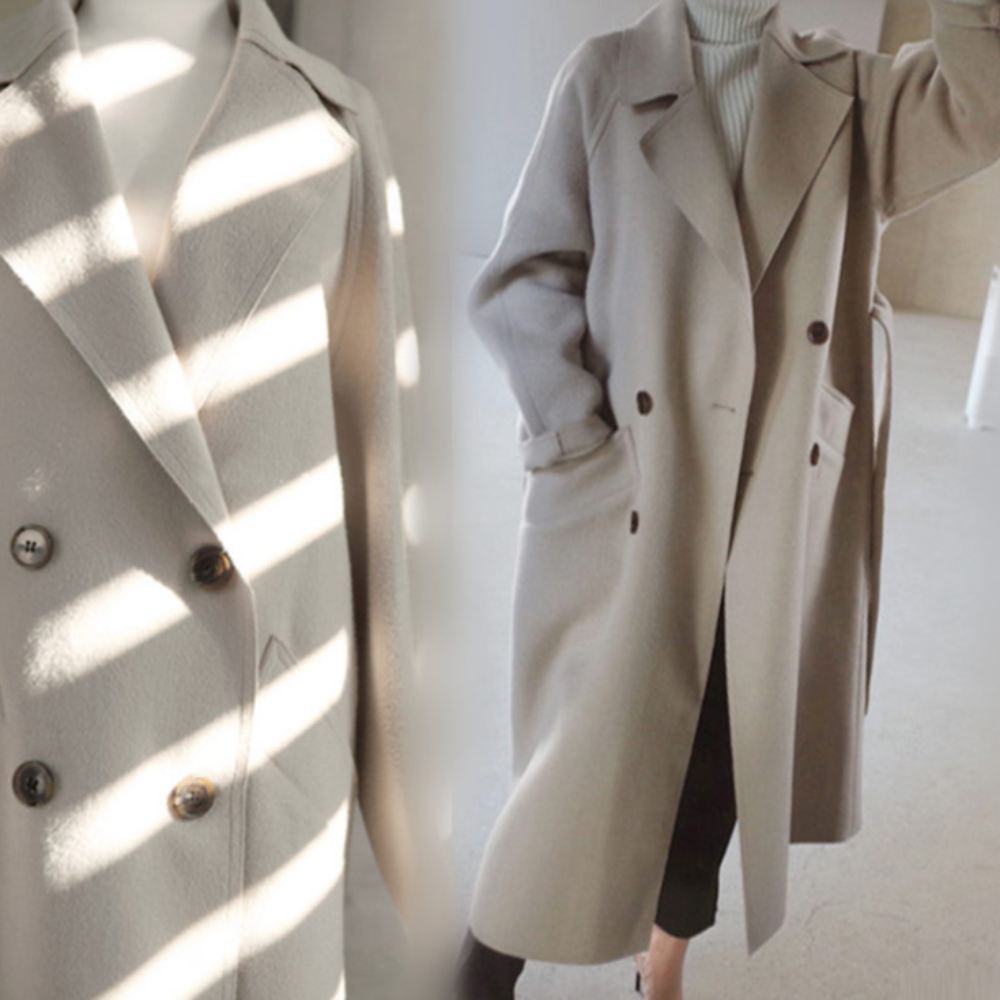 Long Belted Women's Coat