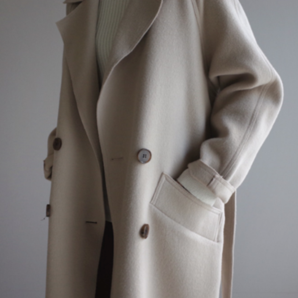 Long Belted Women's Coat