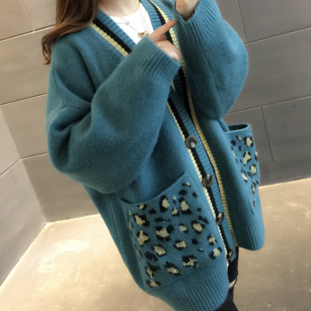 Leopard Print Women's Sweater