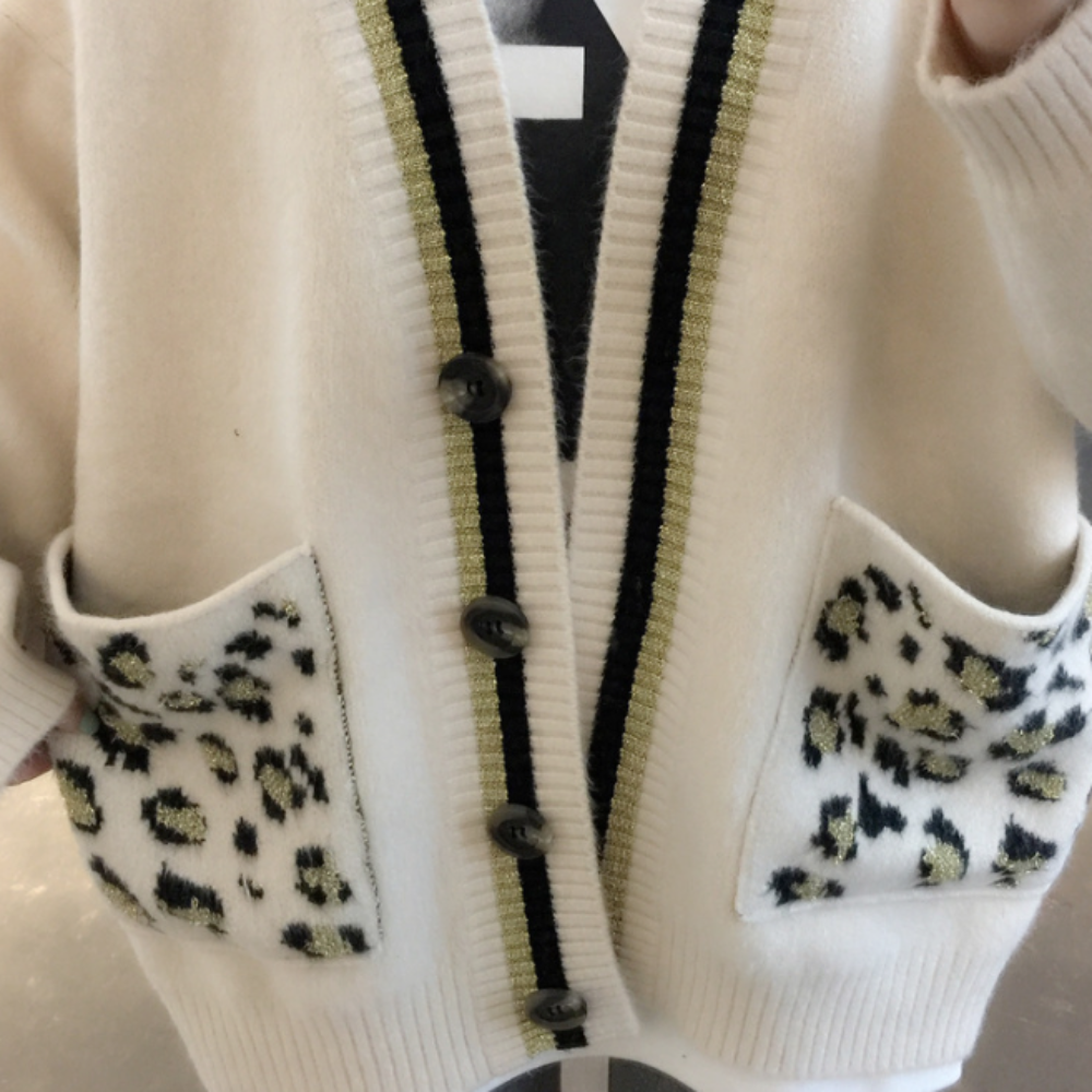 Leopard Print Women's Sweater