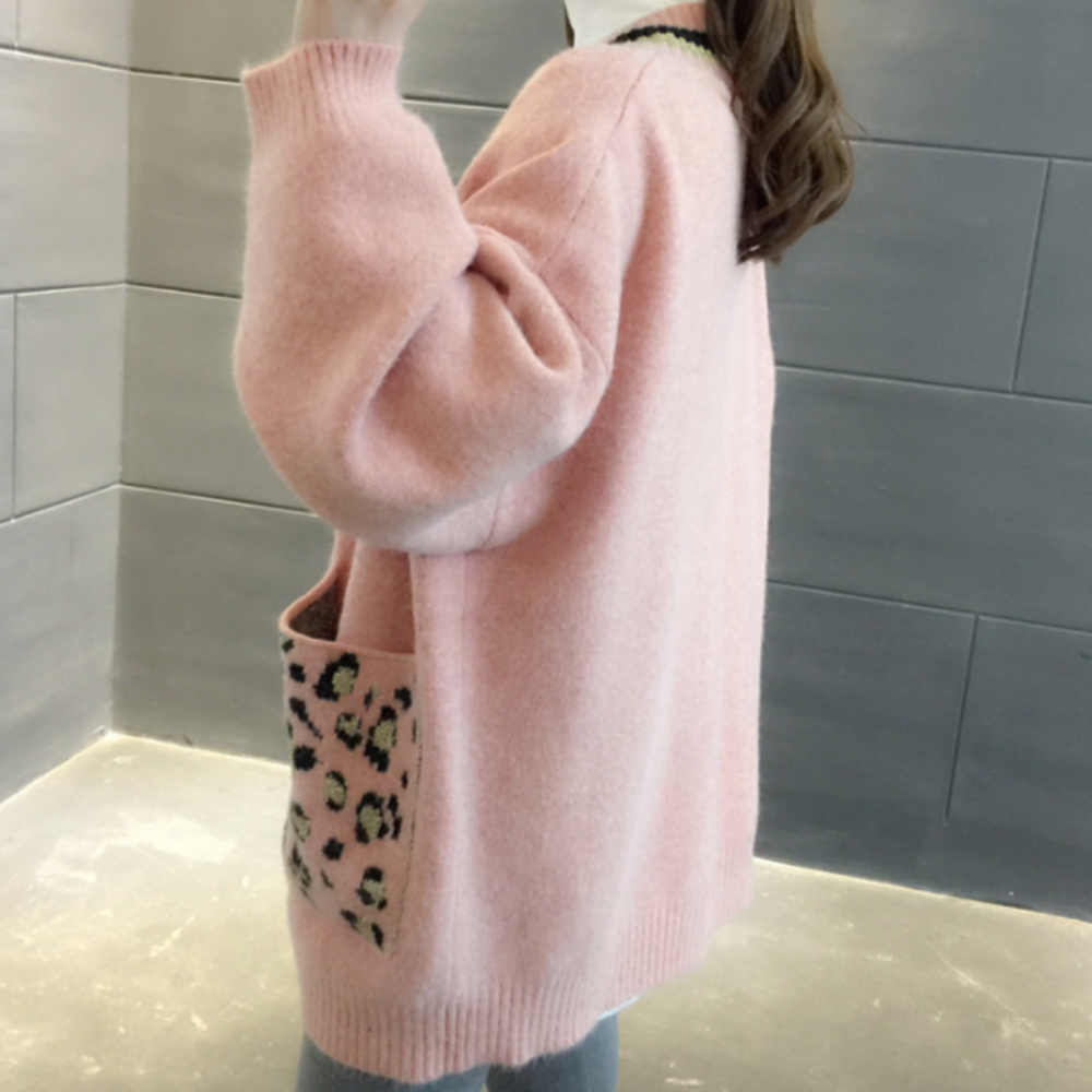 Leopard Print Women's Sweater