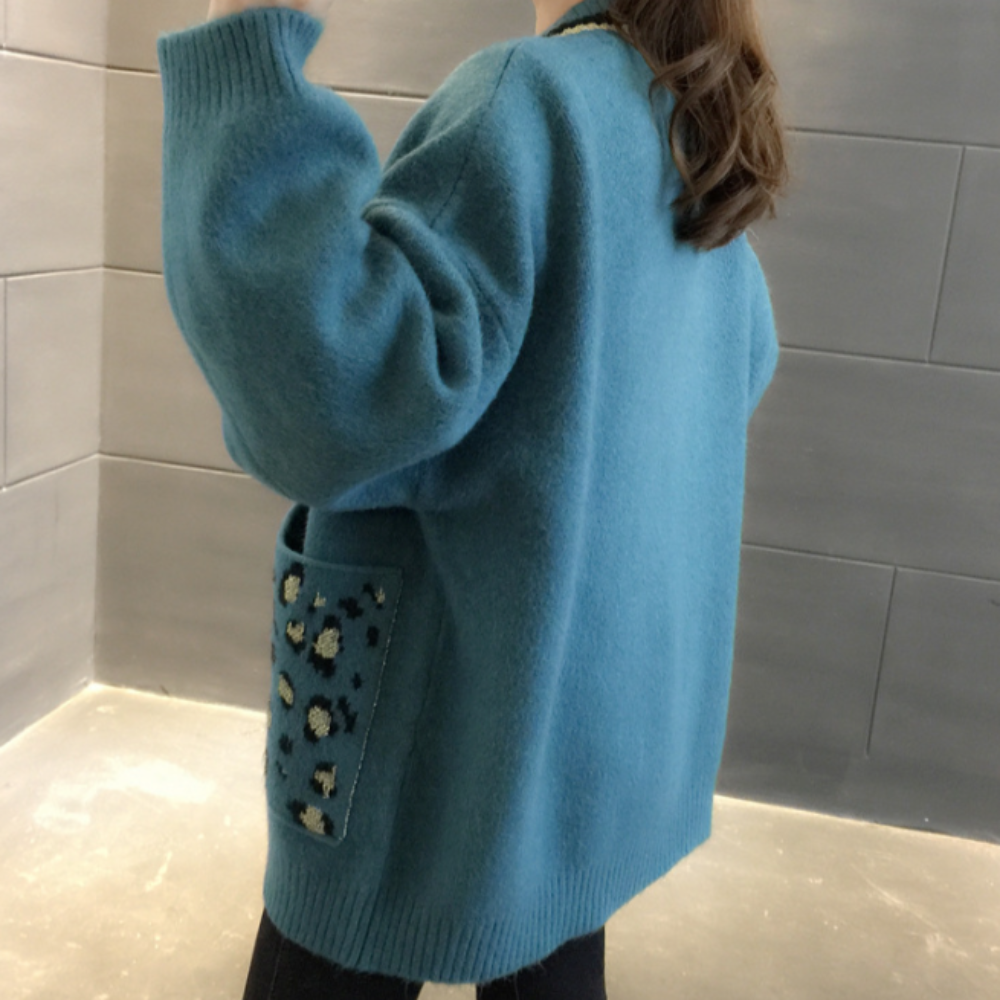 Leopard Print Women's Sweater