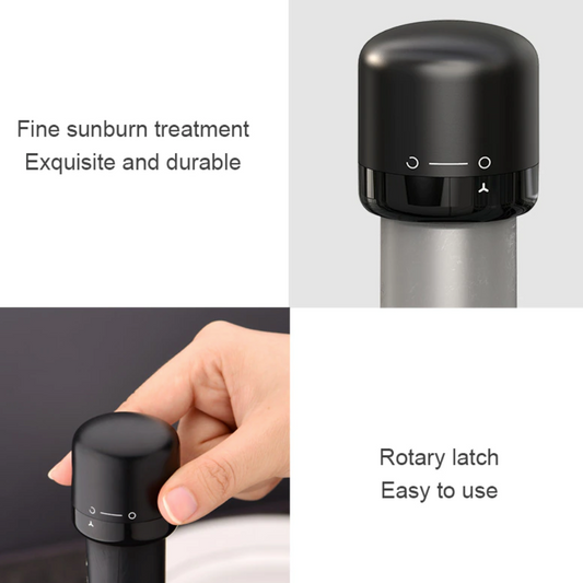 Vacuum Sealed Wine and Champagne Bottle Stopper