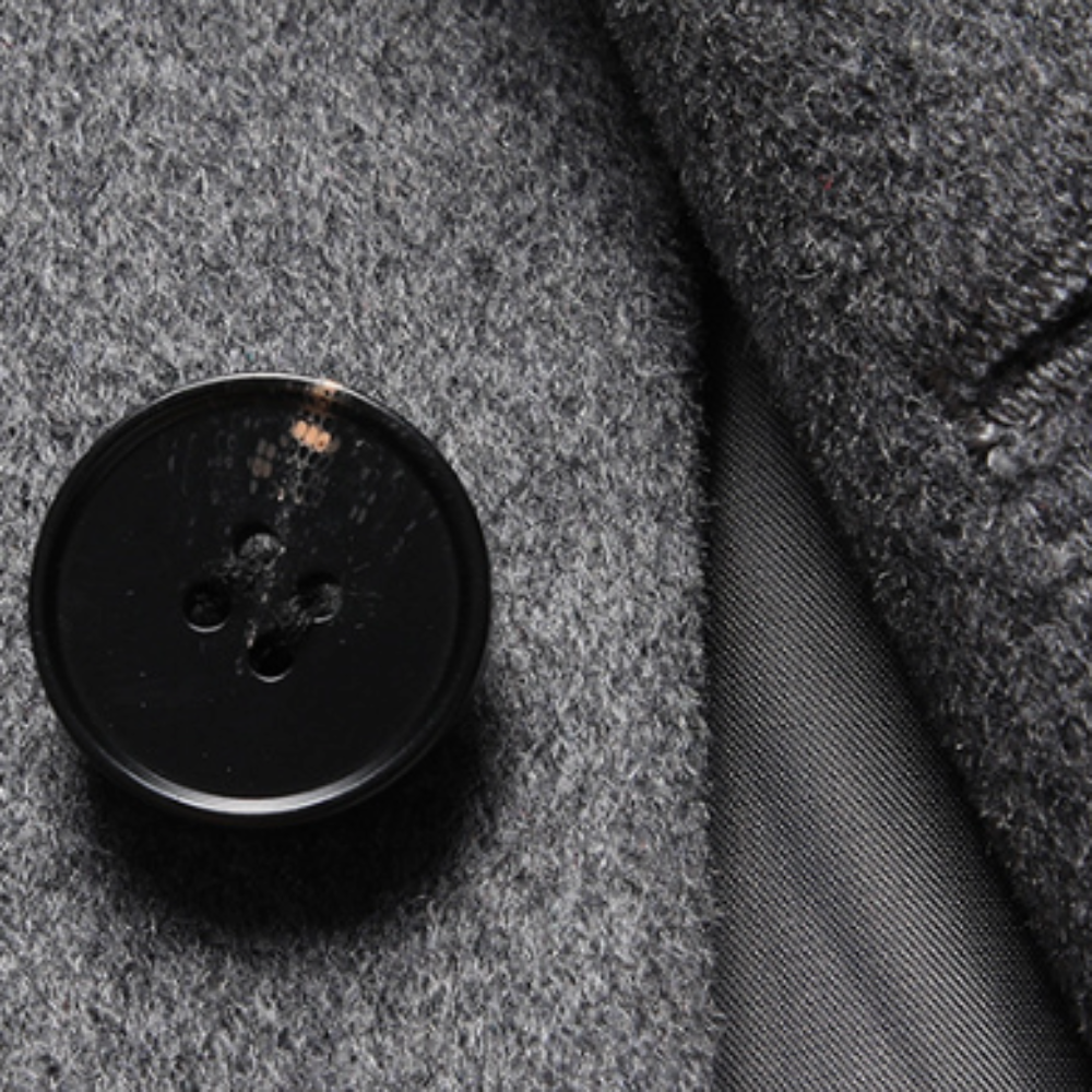 Sophisticated Single Button Wool Blend Sport Coat for Men