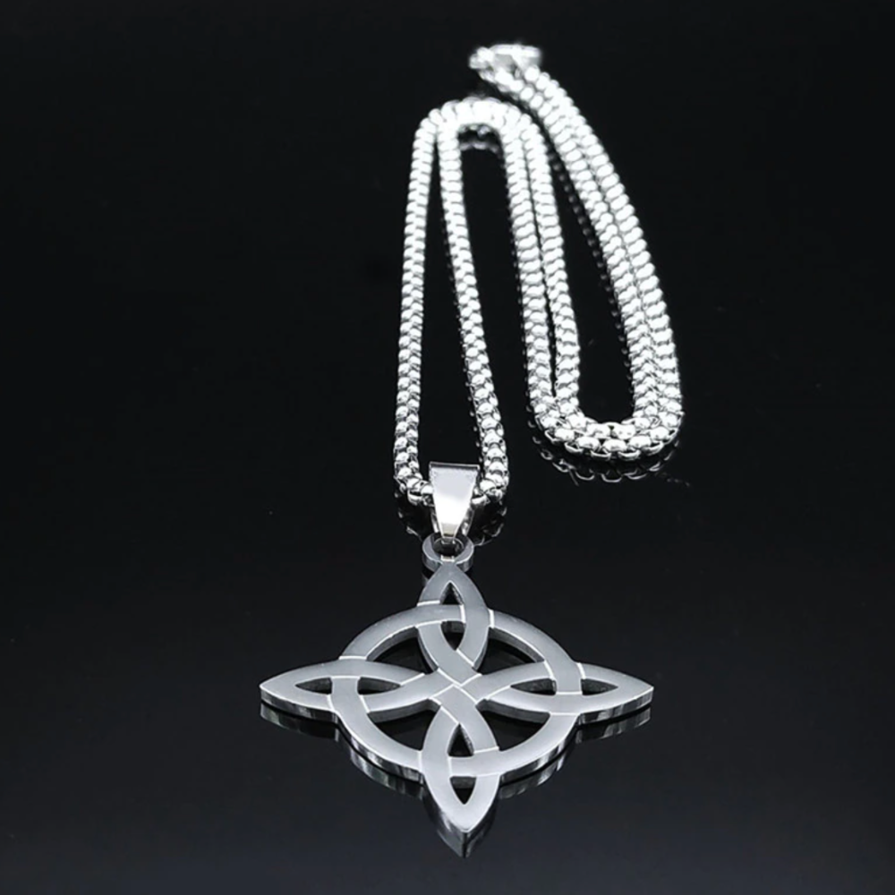 Knot-Shaped Geometric Necklace