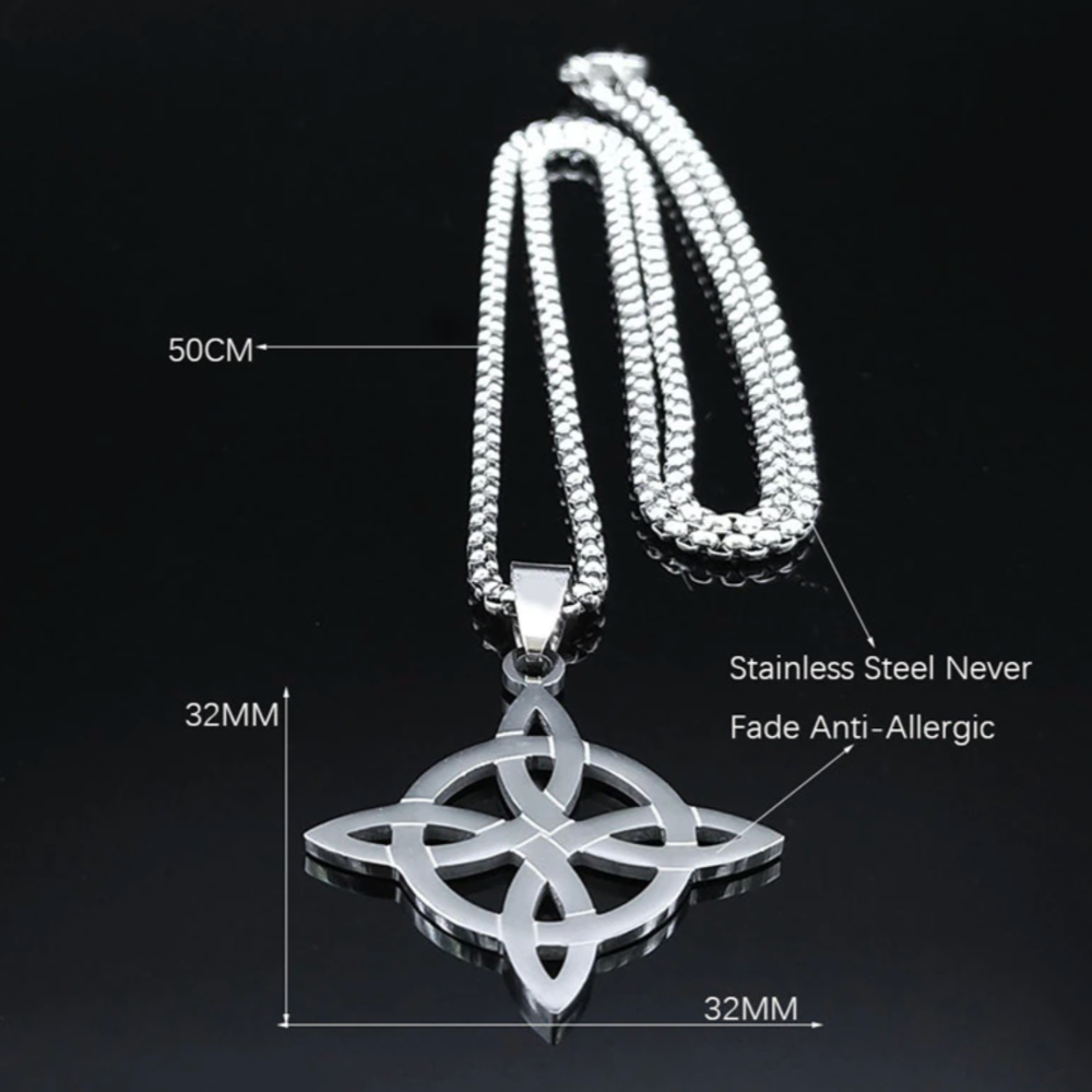 Knot-Shaped Geometric Necklace