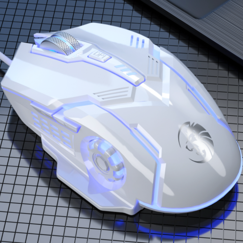 BX9 Gaming USB Wired Keyboard Mouse Set with Dragon LED Backlight