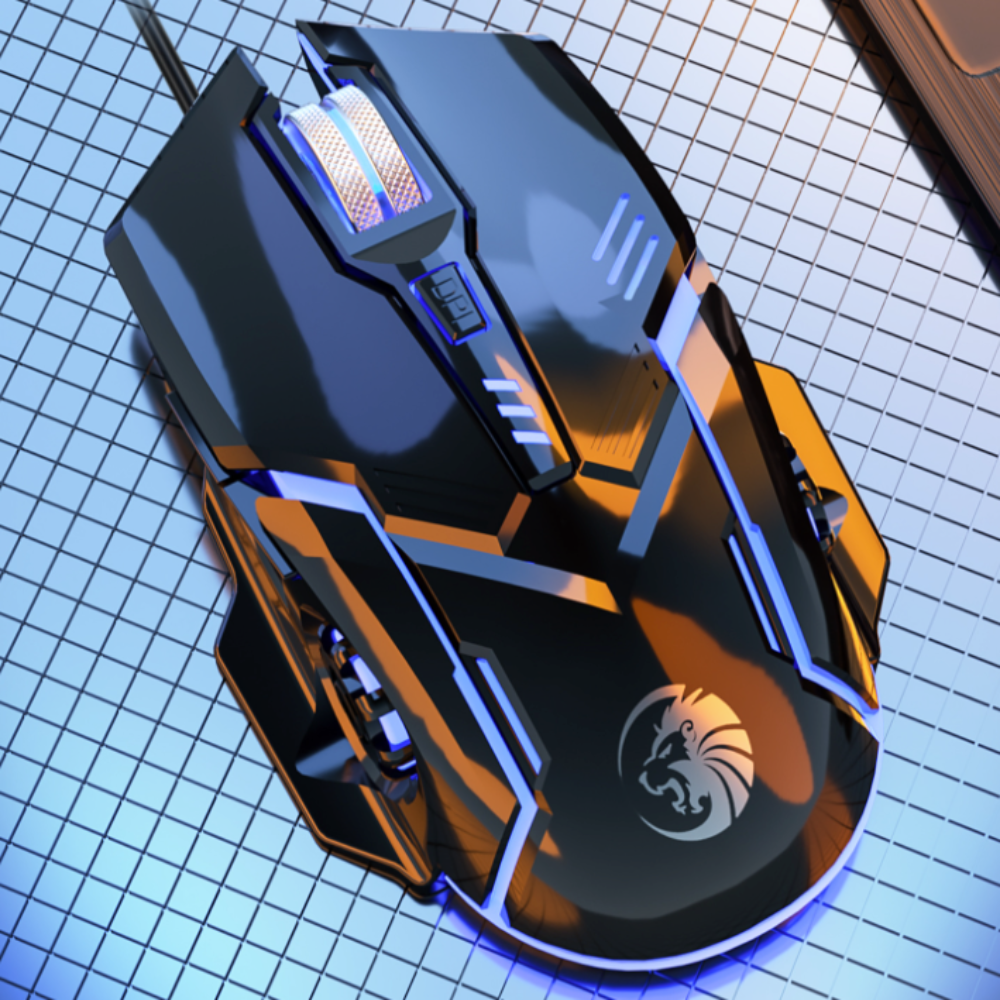 BX9 Gaming USB Wired Keyboard Mouse Set with Dragon LED Backlight