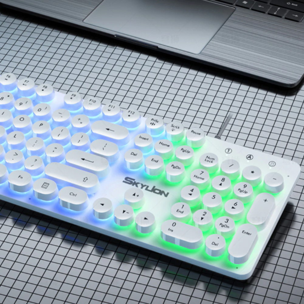 BX9 Gaming USB Wired Keyboard Mouse Set with Dragon LED Backlight