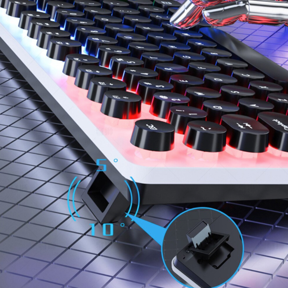 BX9 Gaming USB Wired Keyboard Mouse Set with Dragon LED Backlight