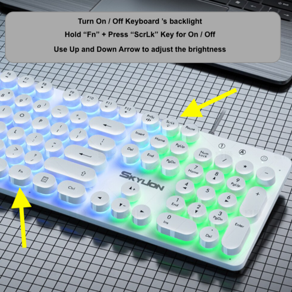 BX9 Gaming USB Wired Keyboard Mouse Set with Dragon LED Backlight