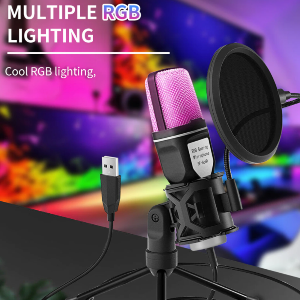 Gaming Desktop Microphone with RGB