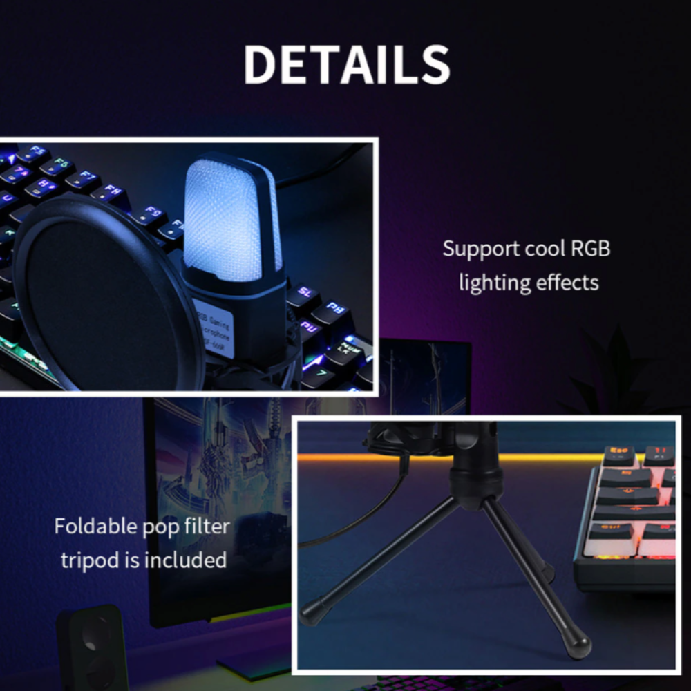 Gaming Desktop Microphone with RGB