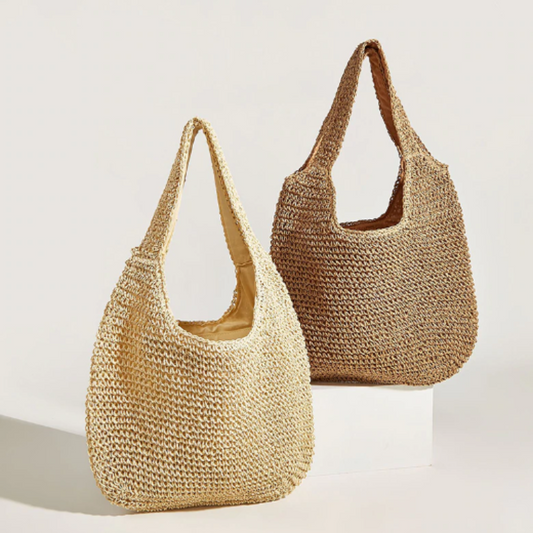 Straw Tote Bag for the Summer Season