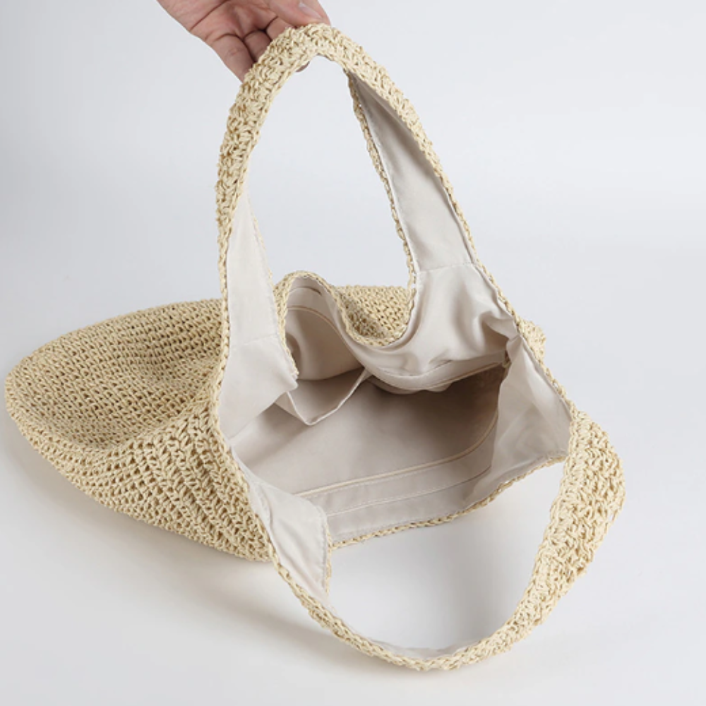 Straw Tote Bag for the Summer Season