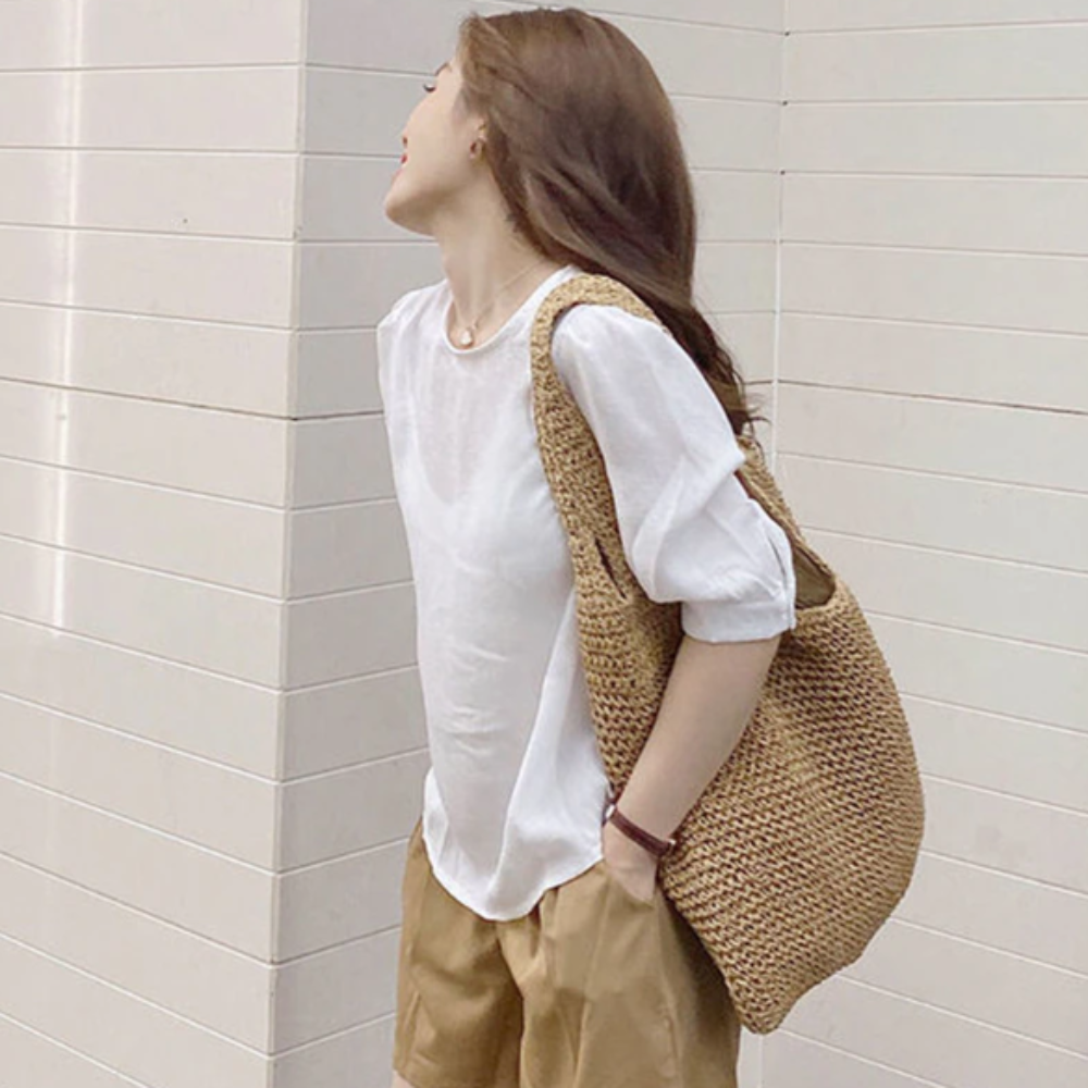 Boho Beach Shoulder Tote - Embrace the Carefree Vibes of Summer