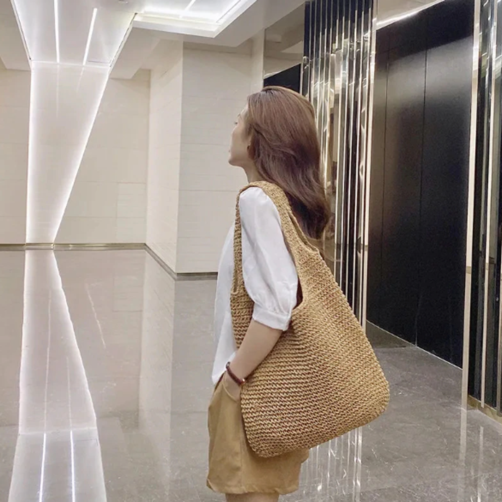 Boho Beach Shoulder Tote - Embrace the Carefree Vibes of Summer