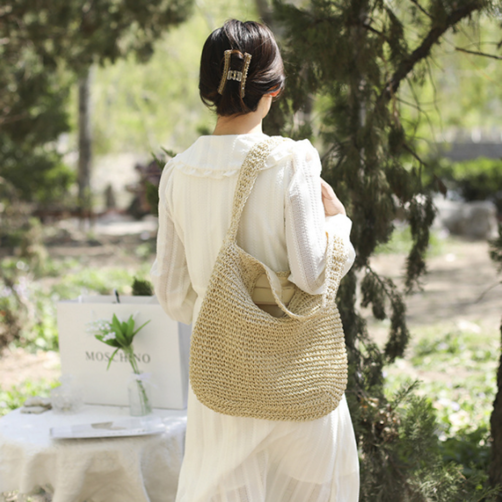Boho Beach Shoulder Tote - Embrace the Carefree Vibes of Summer