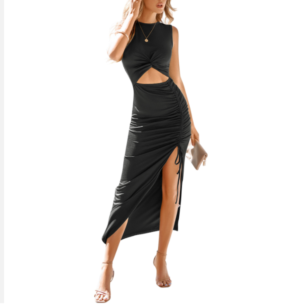 Knotted Slit Dress for Women