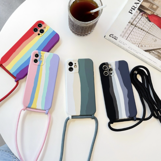 Vibrant Safeguard Cover for iPhone with Shoulder Strap