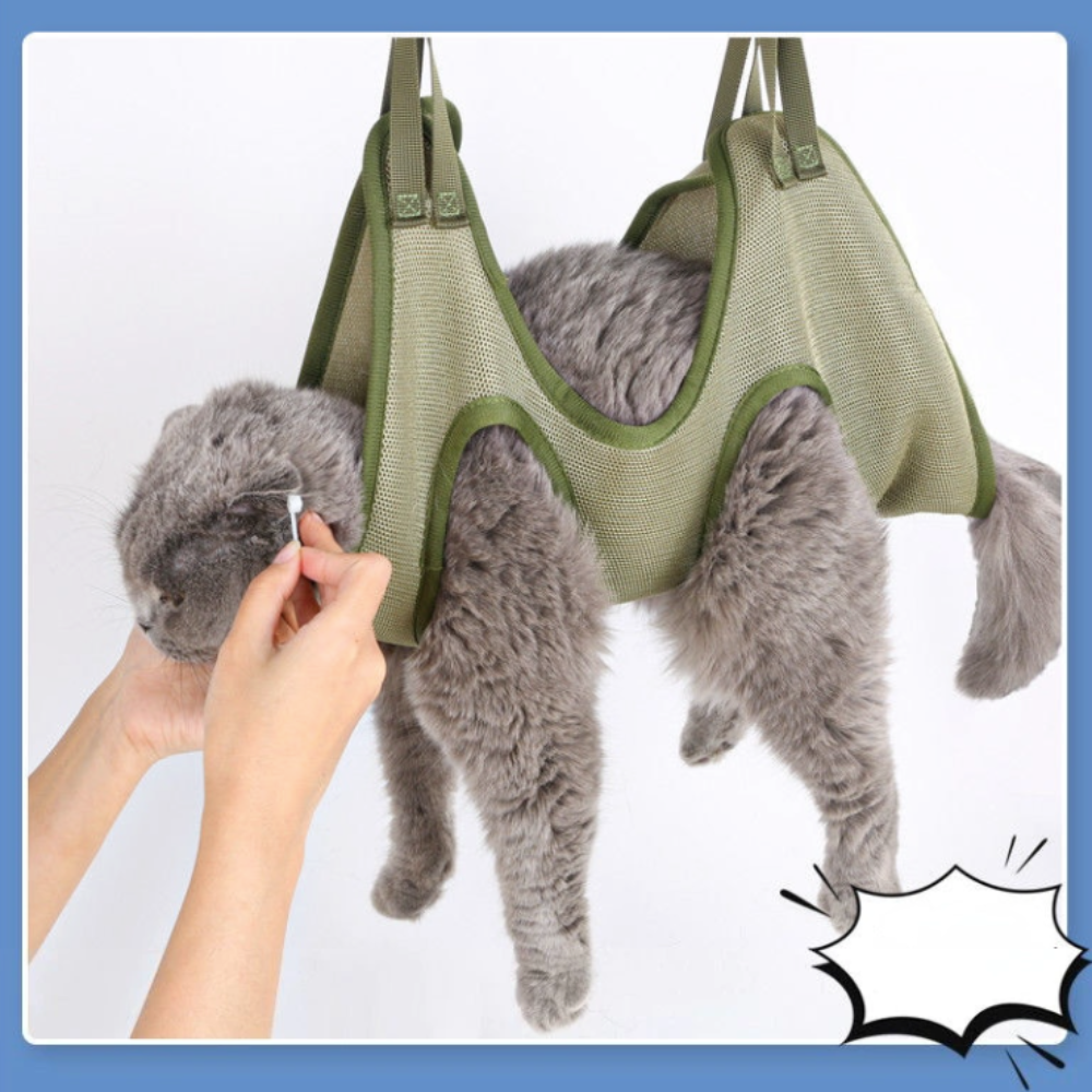 Hammock Cat Grooming Restraint Bag