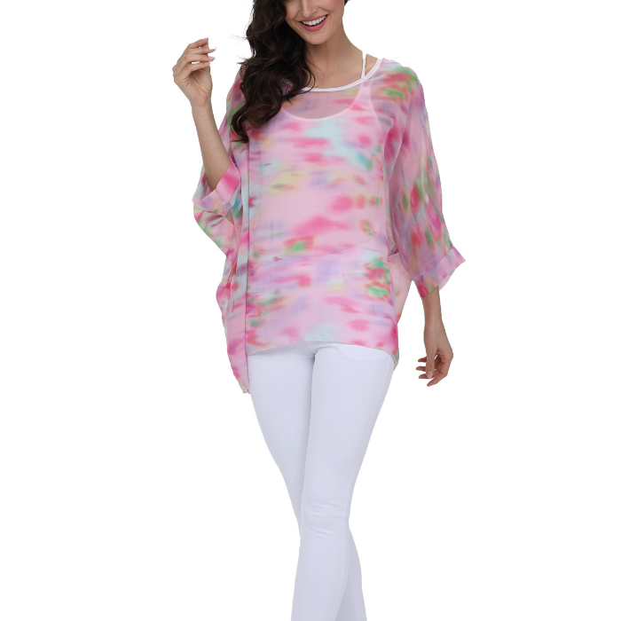 Pink Chiffon Women's Unicorn Blouse