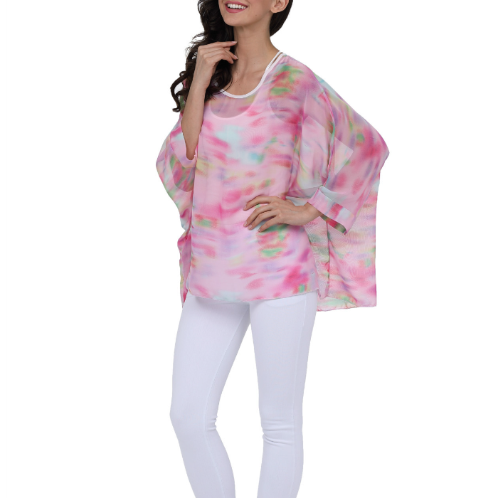 Pink Chiffon Women's Unicorn Blouse