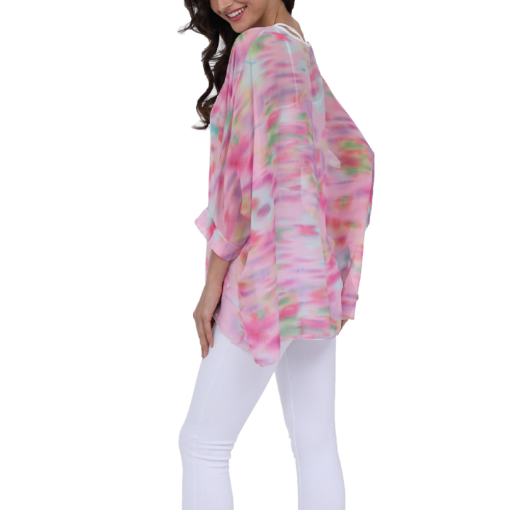 Pink Chiffon Women's Unicorn Blouse