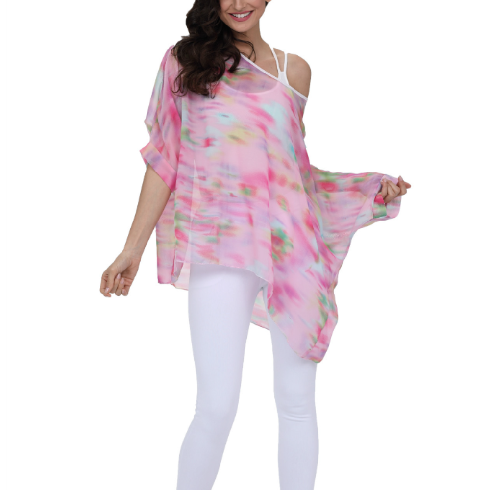 Pink Chiffon Women's Unicorn Blouse