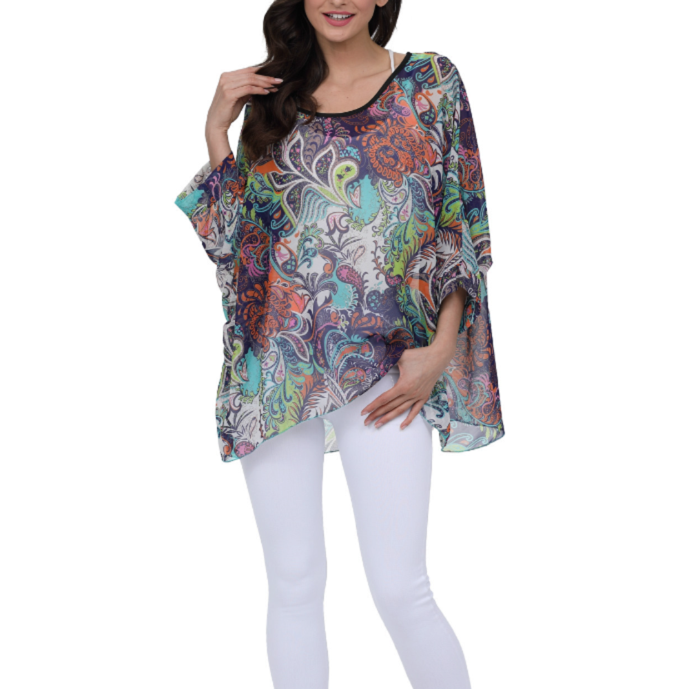 Floral Summer Tunic Top for Women