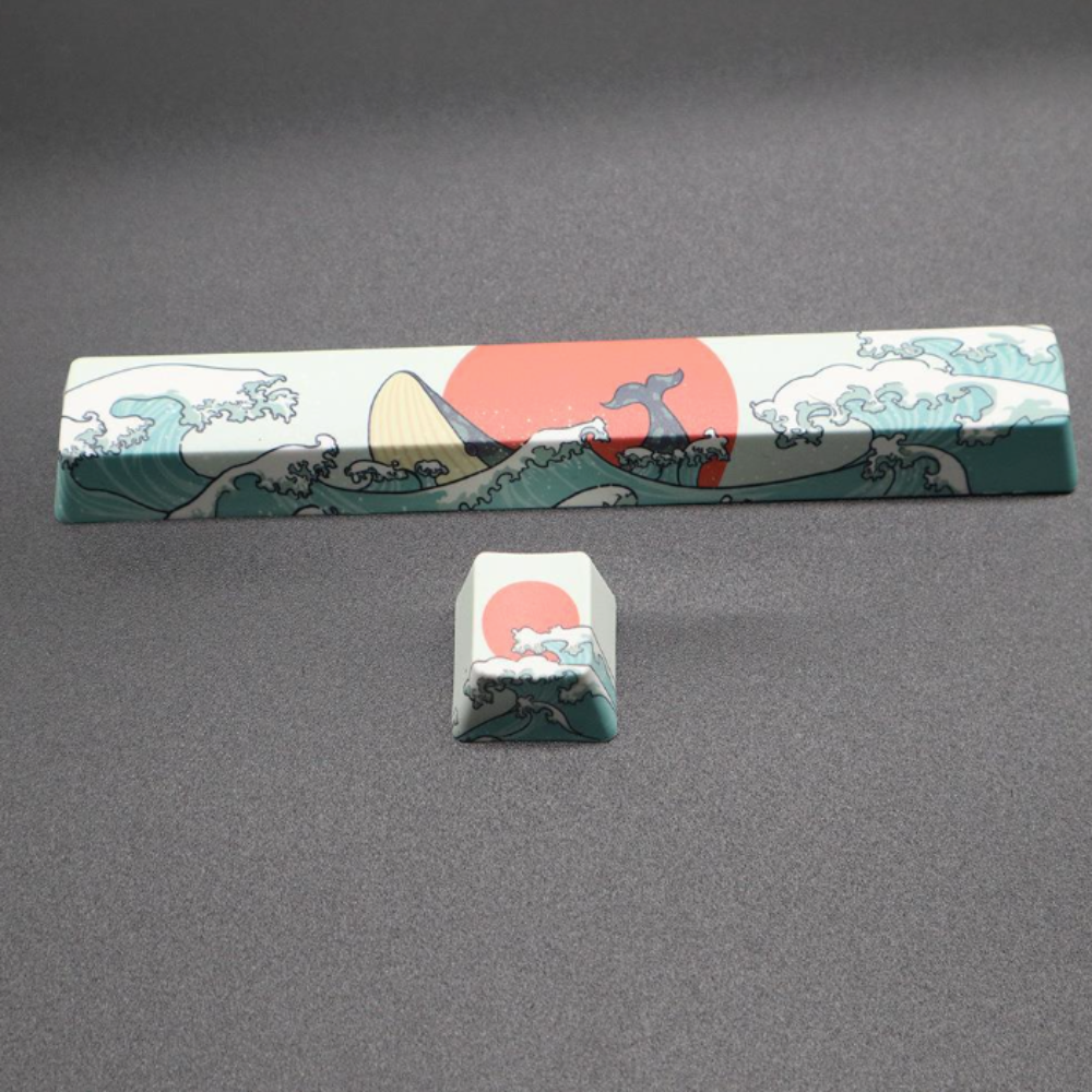 2-Piece Set of Japanese-Inspired Keycaps