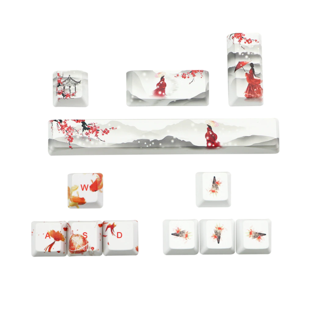 Japanese Anime Style Keyboard Keycap Set