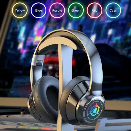 Sporty Dragon Wireless Bluetooth Headphones with Illuminating Light
