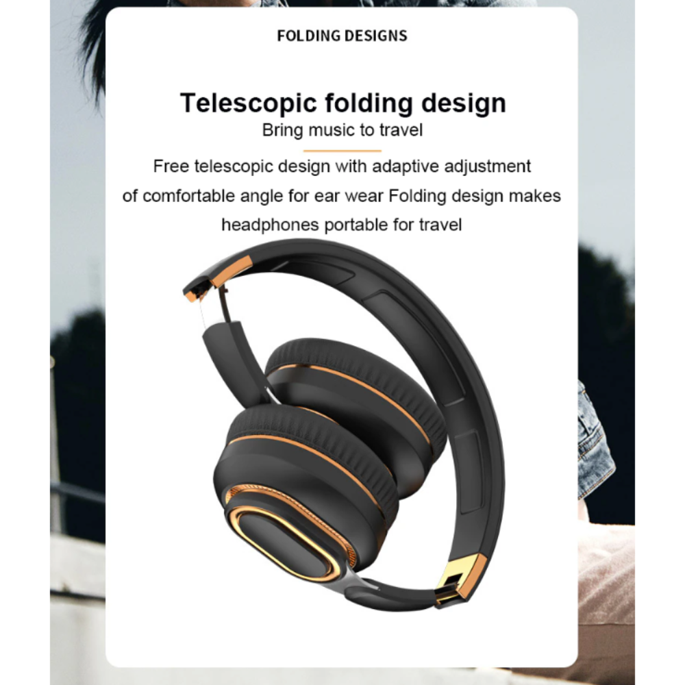 Foldable Bluetooth Headset with Dragon Design