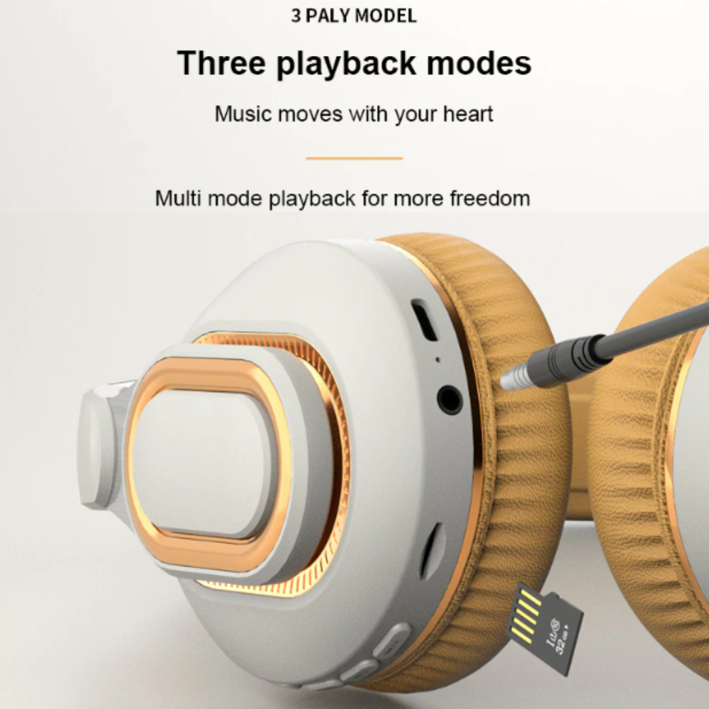 Foldable Bluetooth Headset with Dragon Design