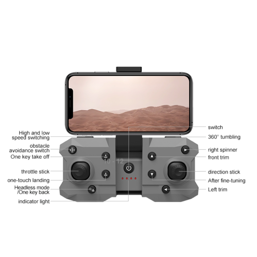 Smart Drone Ninja K Blade with Anti-Collision and Optical Flow Sensors in 4 Directions