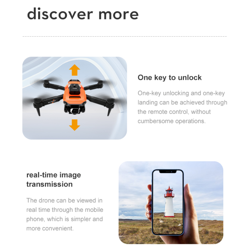 Smart Drone Ninja K Blade with Anti-Collision and Optical Flow Sensors in 4 Directions