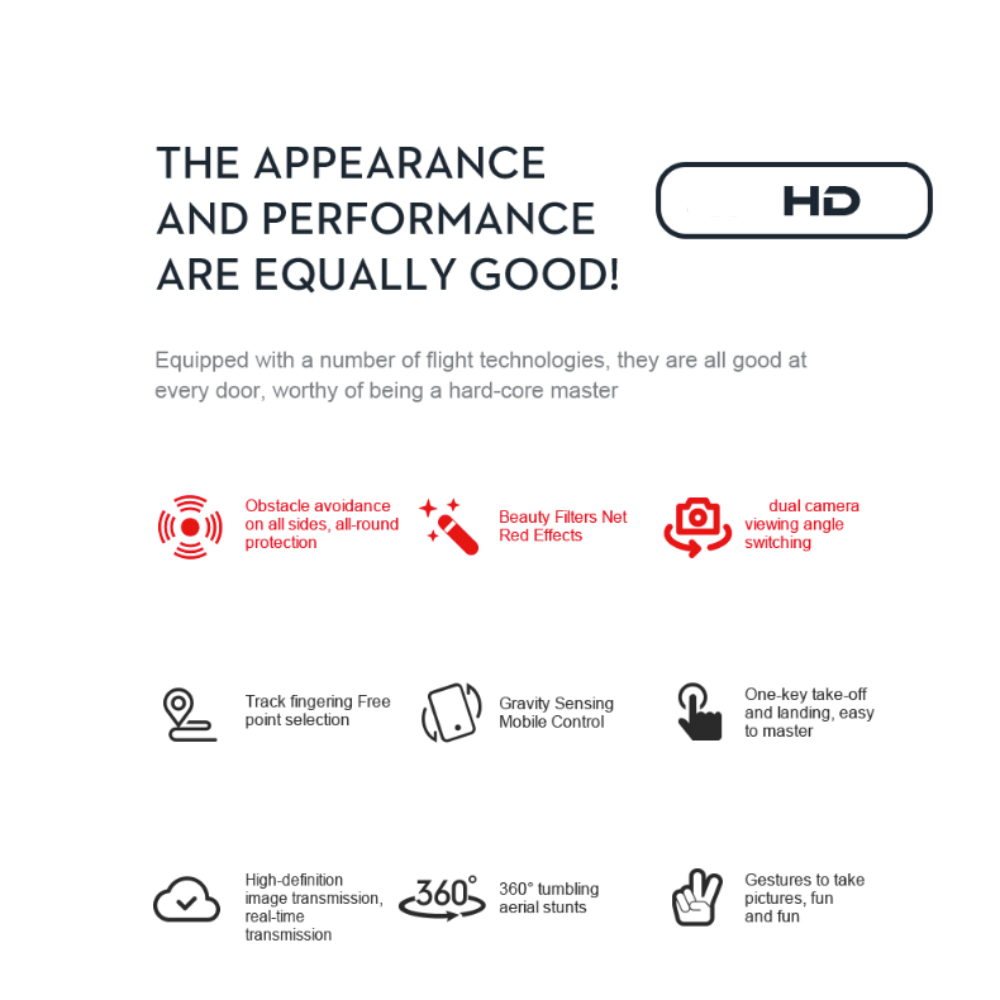 Smart Drone Ninja K Blade with Anti-Collision and Optical Flow Sensors in 4 Directions