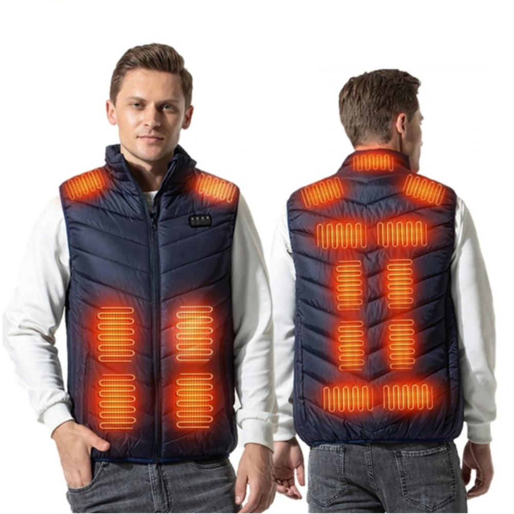Lightweight 17-Panel Smart Heating Vest with Expanded Heating Area