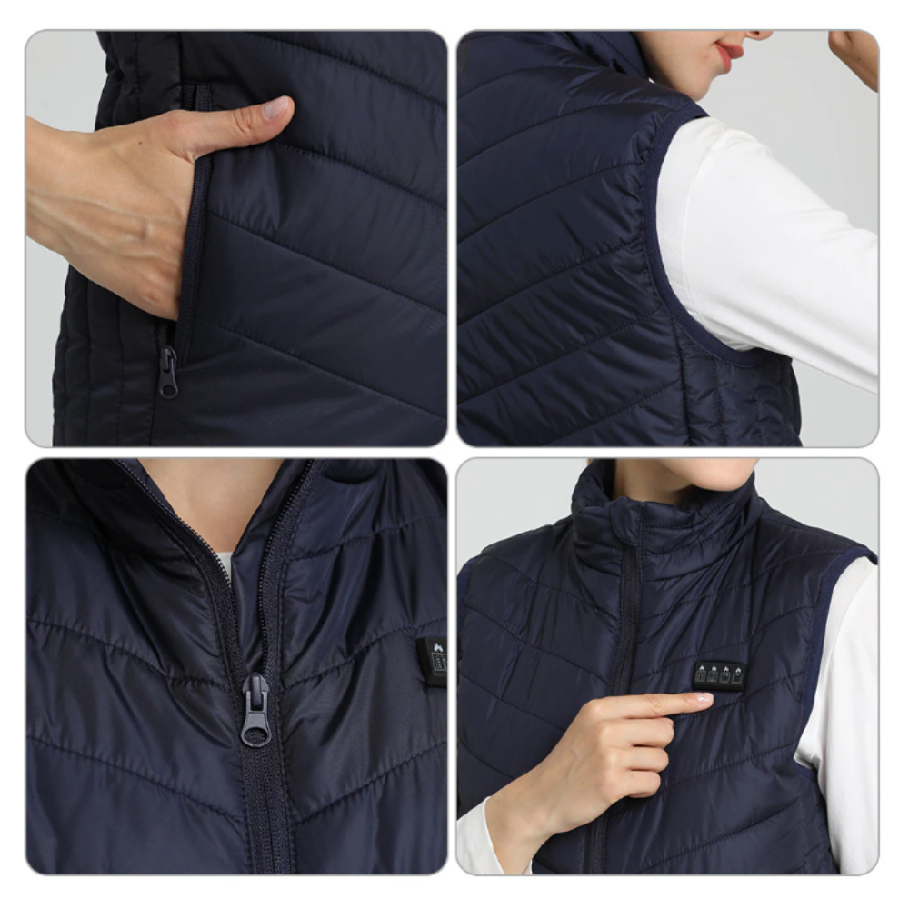 Lightweight 17-Panel Smart Heating Vest with Expanded Heating Area